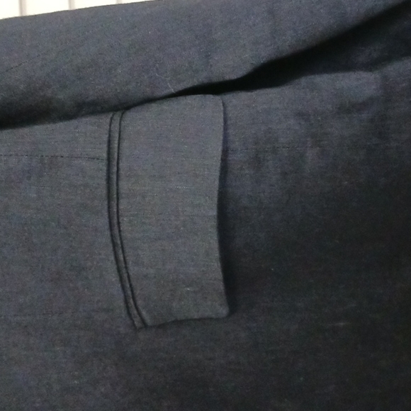 Vince Navy Linen Blend Blazer, Size 10 - Picture 4 of 11